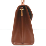 Saint Laurent Cassandra Medium Top Handle Bag Leather-Trim Canvas Crossbody NEW