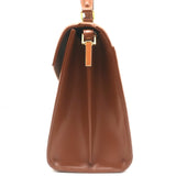 Saint Laurent Cassandra Medium Top Handle Bag Leather-Trim Canvas Crossbody NEW