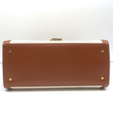 Saint Laurent Cassandra Medium Top Handle Bag Leather-Trim Canvas Crossbody NEW