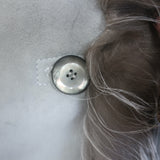 Artico Fox Fur-Trimmed Hooded Shearling Coat Gray Suede Size 44