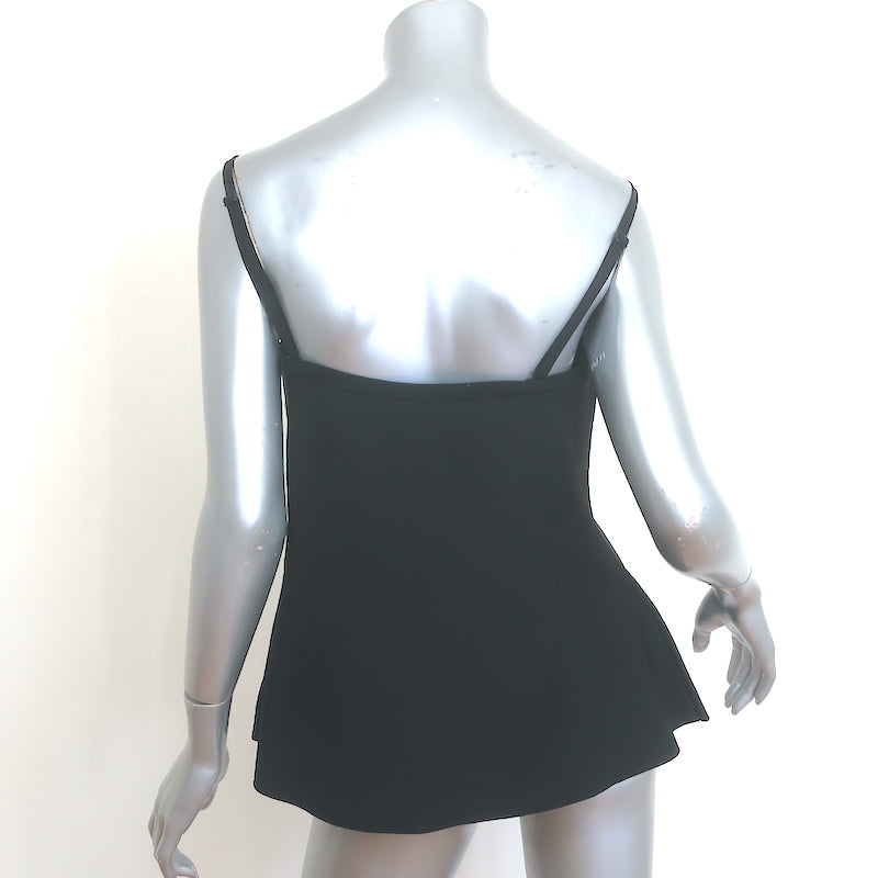 ME+EM Structured Peplum Knit Tank Top Black Size US 10