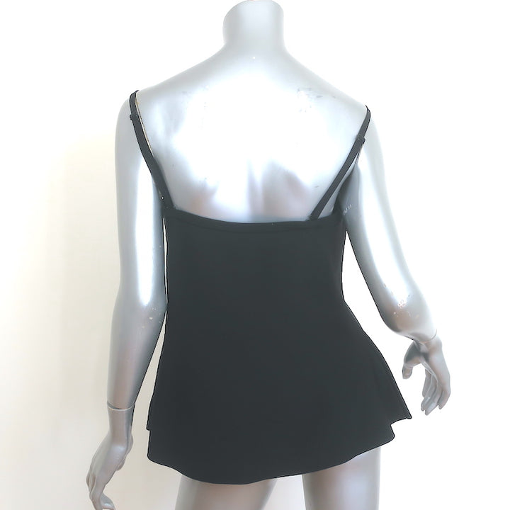 ME+EM Structured Peplum Knit Tank Top Black Size US 10