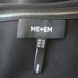 ME+EM Structured Peplum Knit Tank Top Black Size US 10