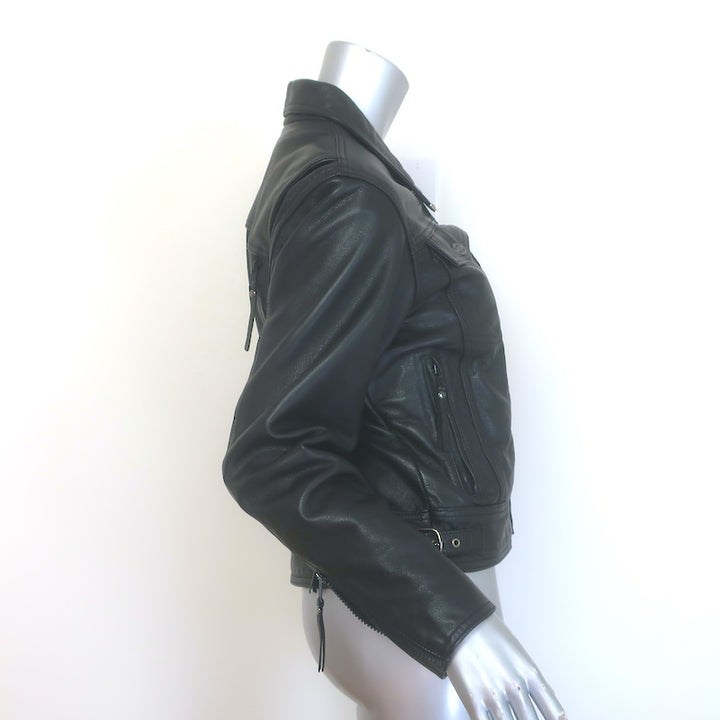 Harley-Davidson Nevada Leather Vented Motorcycle Jacket Black Size Small