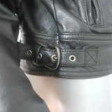 Harley-Davidson Nevada Leather Vented Motorcycle Jacket Black Size Small