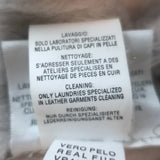 Artico Fox Fur-Trimmed Hooded Shearling Coat Gray Suede Size 44