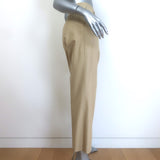 Dries Van Noten Straight Leg Cotton Trousers Khaki Size 42