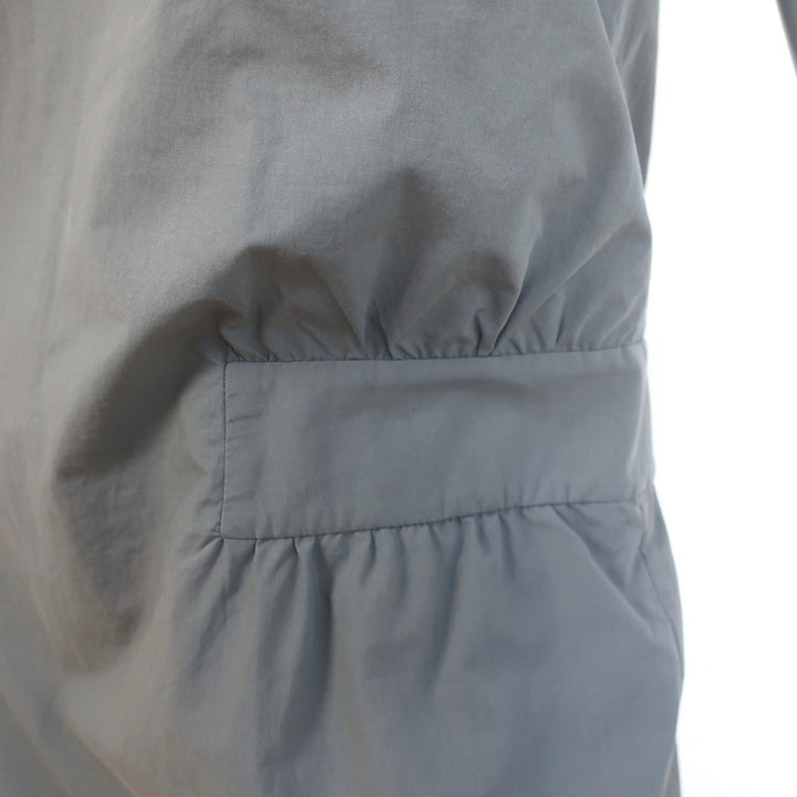 Brunello Cucinelli Monili-Trim Double V-Neck Mini Dress Gray Cotton Size Medium
