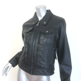 Harley-Davidson Nevada Leather Vented Motorcycle Jacket Black Size Small