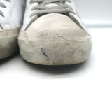 Golden Goose Superstar Snake-Embossed Sneakers White Leather Size 36