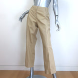 Dries Van Noten Straight Leg Cotton Trousers Khaki Size 42