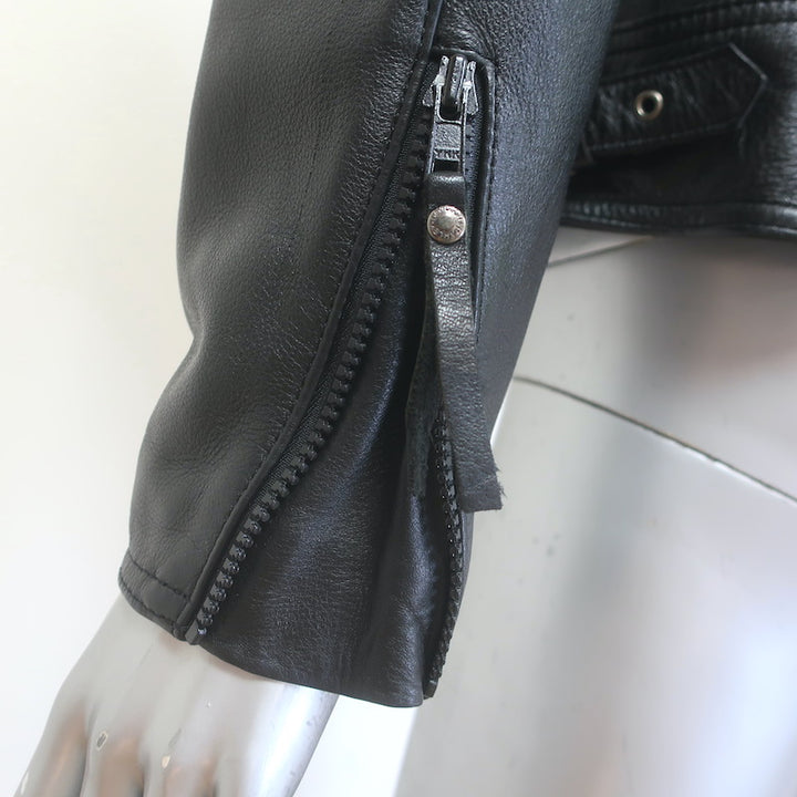 Harley-Davidson Nevada Leather Vented Motorcycle Jacket Black Size Small