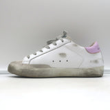 Golden Goose Superstar Snake-Embossed Sneakers White Leather Size 36