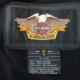 Harley-Davidson Nevada Leather Vented Motorcycle Jacket Black Size Small