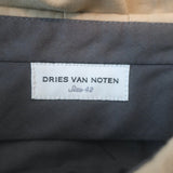 Dries Van Noten Straight Leg Cotton Trousers Khaki Size 42