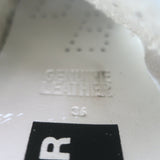 Golden Goose Superstar Snake-Embossed Sneakers White Leather Size 36