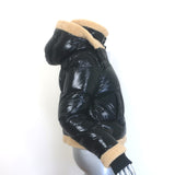 SAM. Ryan Shearling-Trimmed Hooded Down Puffer Jacket Black Size Medium