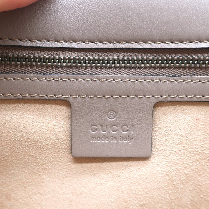 Gucci GG Marmont Large Clutch Bag Porcelain Rose Matelasse Leather