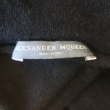 Alexander McQueen 2004 Cashmere Cowl Neck Dress Black Size Medium