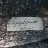 Yohji Yamamoto Pour Homme 15AW Dog Intarsia Knit Cardigan Gray Wool-Blend Size 3