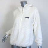 Patagonia Los Gatos Hooded Fleece Pullover White Size Medium