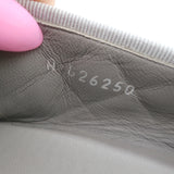 Chanel CC Cap Toe Bow Ballet Flats Silver Metallic Quilted Leather Size 41.5