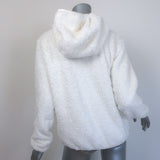 Patagonia Los Gatos Hooded Fleece Pullover White Size Medium