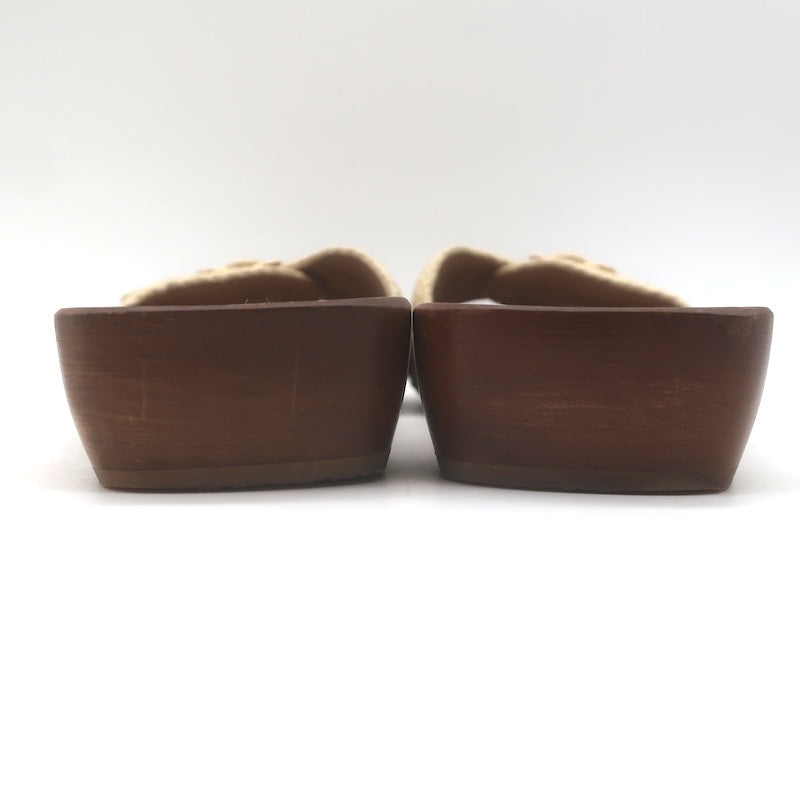 Gabriela Hearst Clover Jute Buckled Slide Sandals Natural Size 41 / US 11