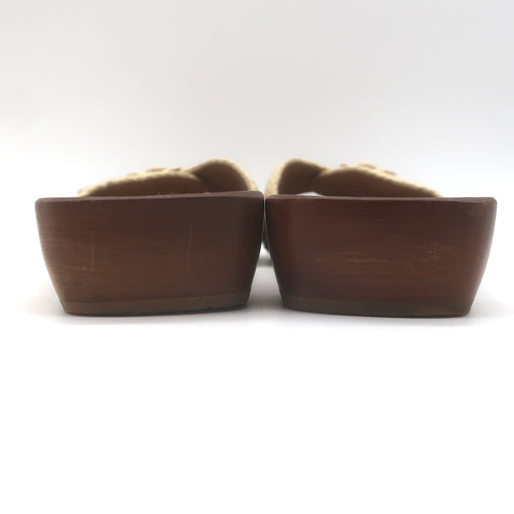 Gabriela Hearst Clover Jute Buckled Slide Sandals Natural Size 41 / US 11