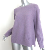 Tory Burch Tory Sport Ribbed Cashmere Crewneck Sweater Lavender Size Medium