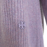 Tory Burch Tory Sport Ribbed Cashmere Crewneck Sweater Lavender Size Medium