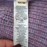 Tory Burch Tory Sport Ribbed Cashmere Crewneck Sweater Lavender Size Medium