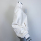 Alo Yoga Solstice Micro Sherpa Half-Zip Pullover White Size Medium