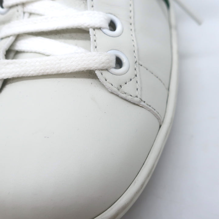 Gucci Ace Bee-Embroidered Fold Down Sneakers White Leather Size 35.5