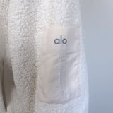 Alo Yoga Solstice Micro Sherpa Half-Zip Pullover White Size Medium