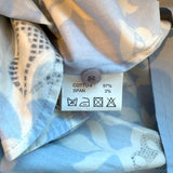 Samantha Sung Belted Shirtdress Light Blue Printed Stretch Cotton Size 8