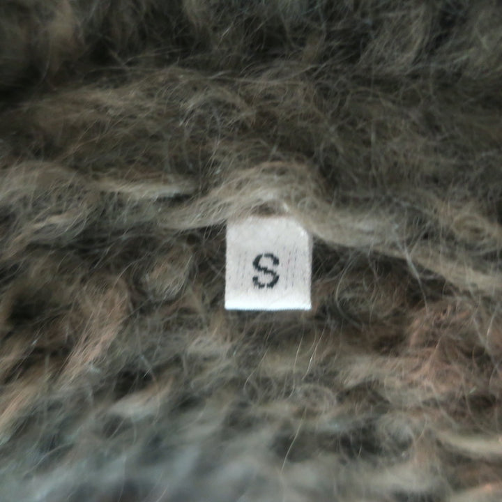 Alexander McQueen Buckled Cardigan Sage Green Mohair-Blend Size Small