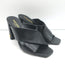 Saint Laurent LouLou Crisscross Sandals Black Leather Size 36 Open Toe Heels