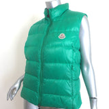 Moncler Ghany Down Puffer Vest Green Size 4