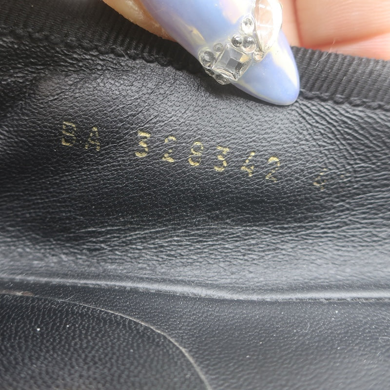 Saint Laurent Snakeskin Bow Ballet Flats Beige/Black Size 41 / US 10.5