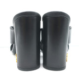 Saint Laurent LouLou Crisscross Sandals Black Leather Size 36 Open Toe Heels