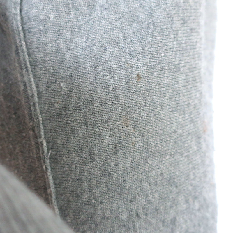 Brochu Walker Elbow Patch Sweater Gray Wool-Cashmere Size Medium V-Neck Pullover