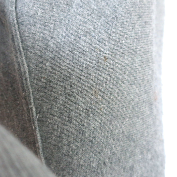 Brochu Walker Elbow Patch Sweater Gray Wool-Cashmere Size Medium V-Neck Pullover