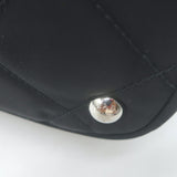 Prada Quilted Tessuto Nylon Impuntu Chain Strap Tote Black Large Shoulder Bag