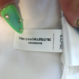 Ralph Lauren Collection Jody High-Rise Wide Leg Pants White Cotton Size 10