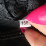 Prada Quilted Tessuto Nylon Impuntu Chain Strap Tote Black Large Shoulder Bag