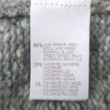 Brunello Cucinelli Colorblock Zip-Up Cardigan Gray Wool-Cashmere Size 46