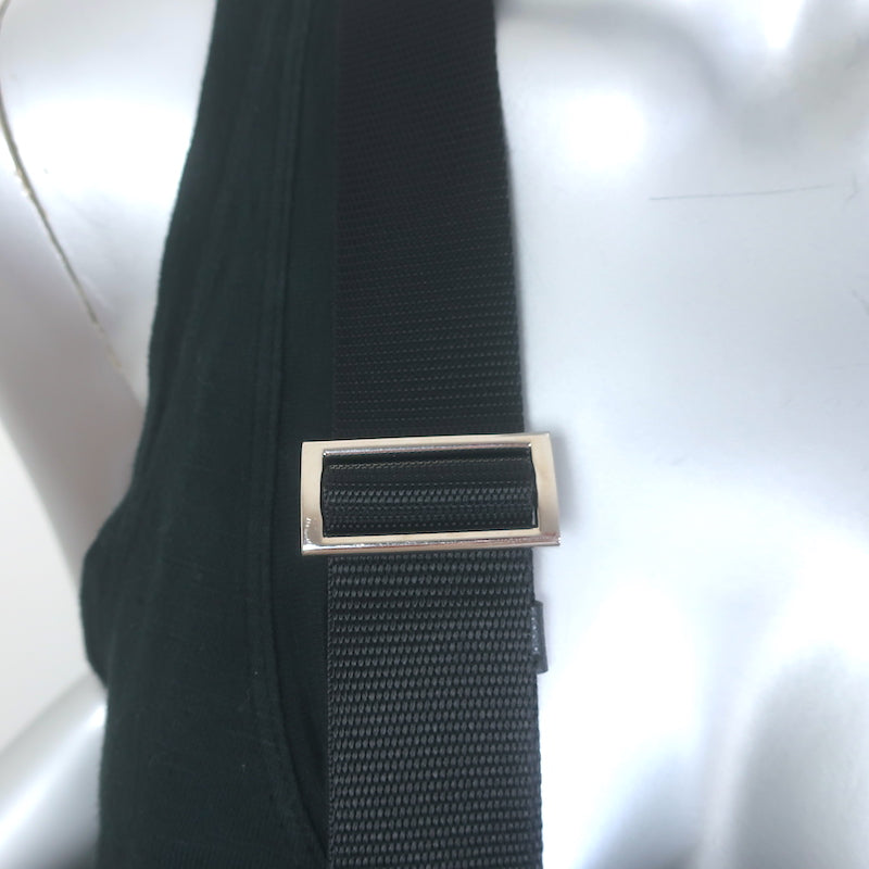 Prada Tessuto Nylon Front Pocket Flat Crossbody Bag Black
