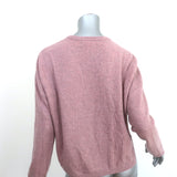 Inhabit Cashmere Layered-Hem Sweater Dusty Rose Size Small Crewneck Pullover