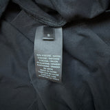 Donna Karan Long Sleeve Draped Jersey Dress Black Size Small